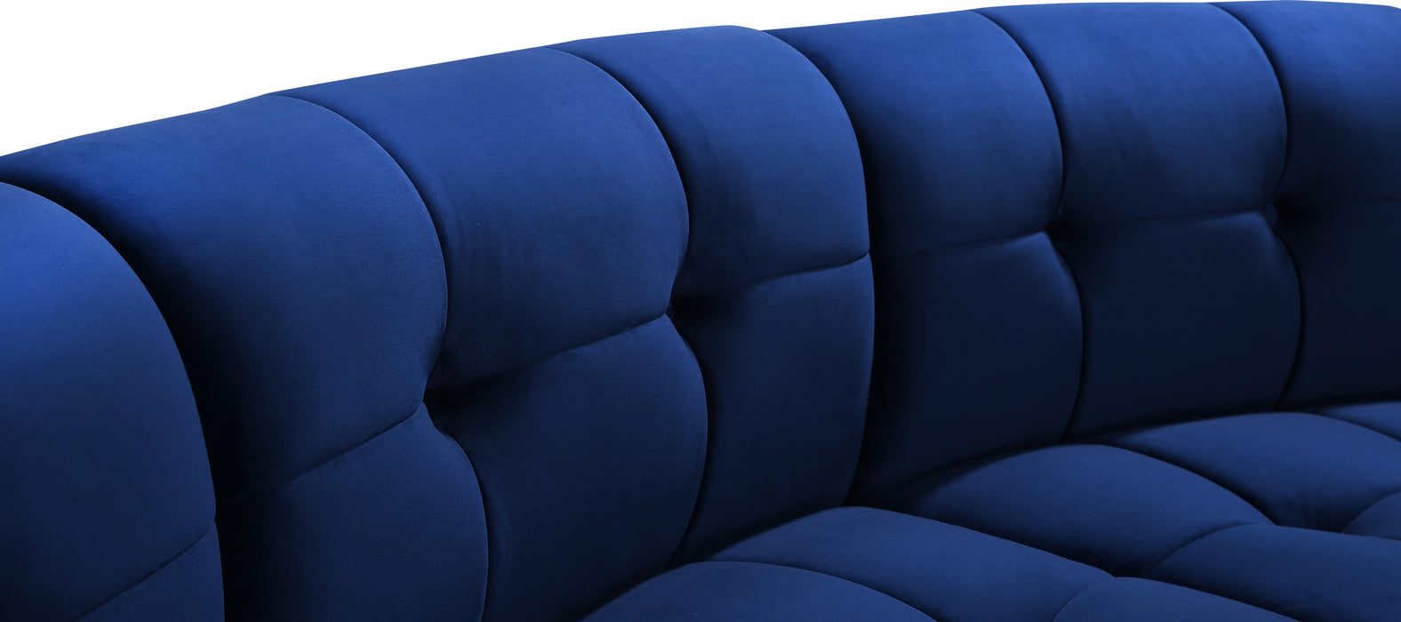 Limitless Navy Velvet 11pc. Modular Sectional