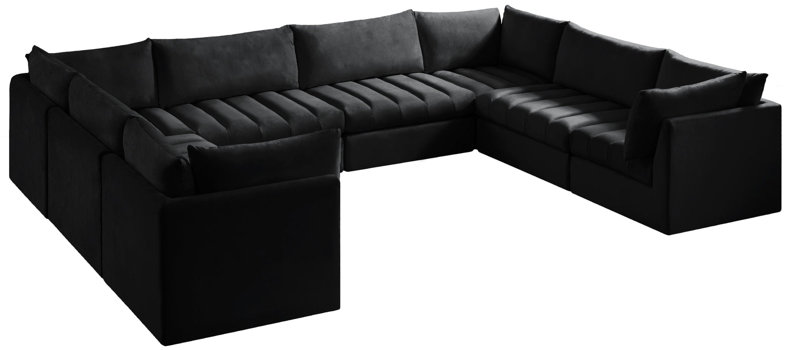 Jacob Black Velvet Modular Sectional