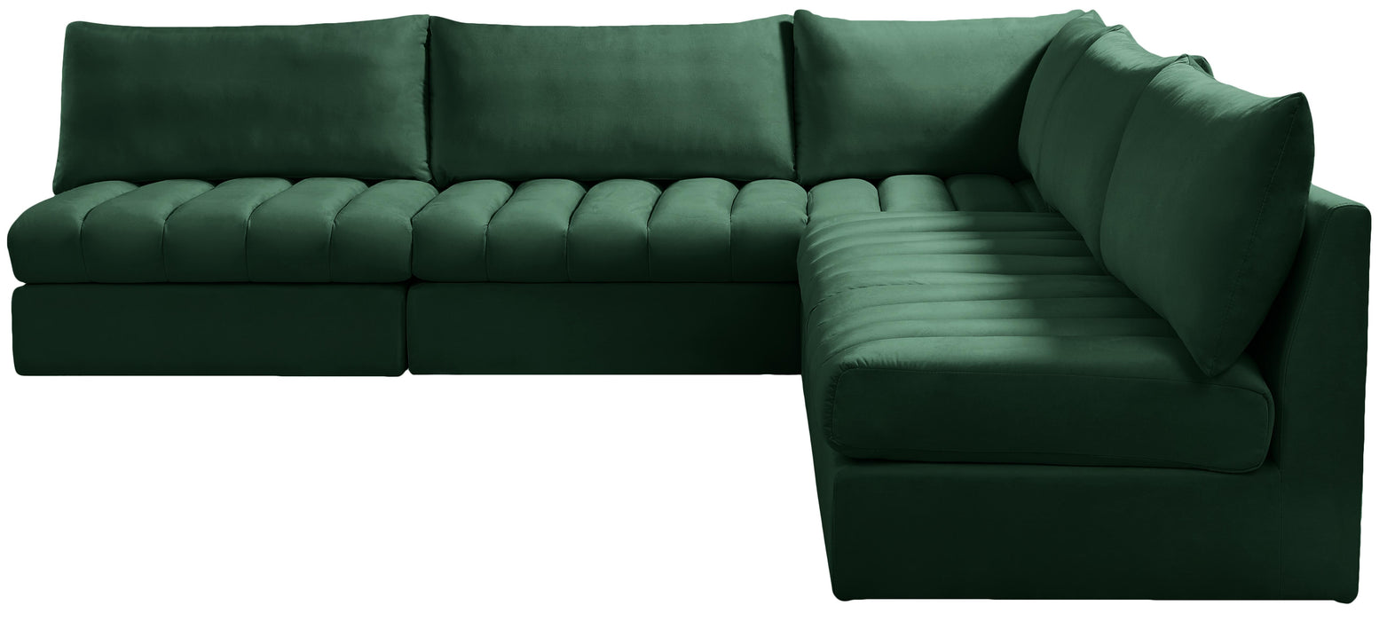 Jacob Green Velvet Modular Sectional