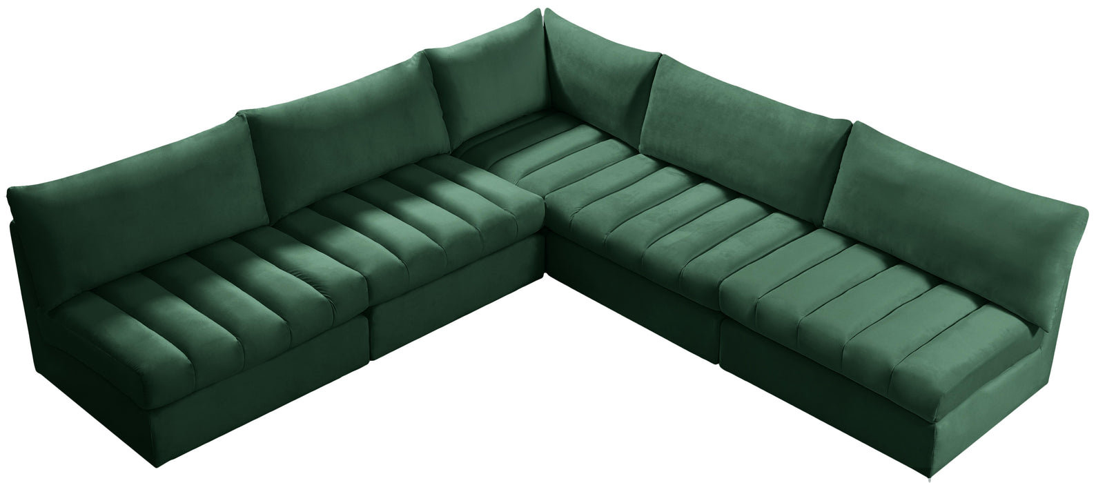 Jacob Green Velvet Modular Sectional