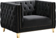 Michelle Black Velvet Chair image