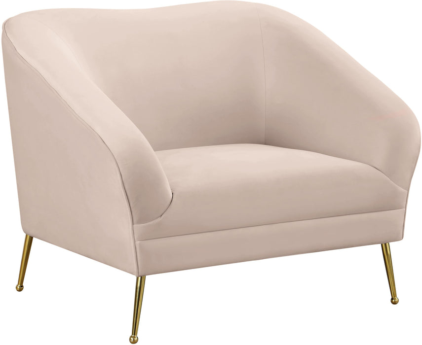 Hermosa Pink Velvet Chair image