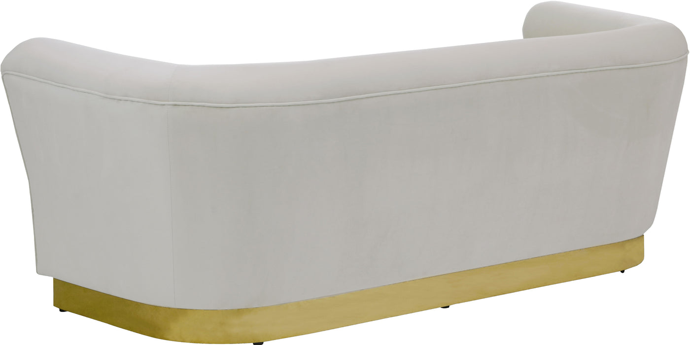 Bellini Cream Velvet Sofa