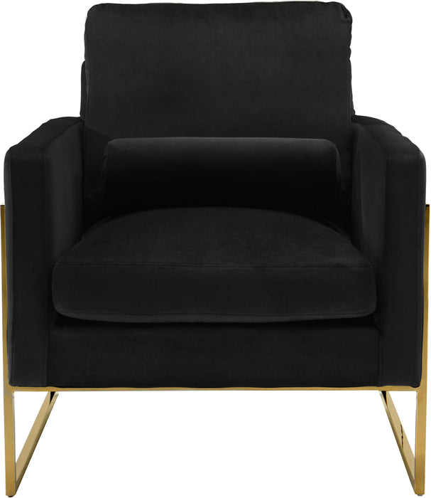 Mila Black Velvet Chair