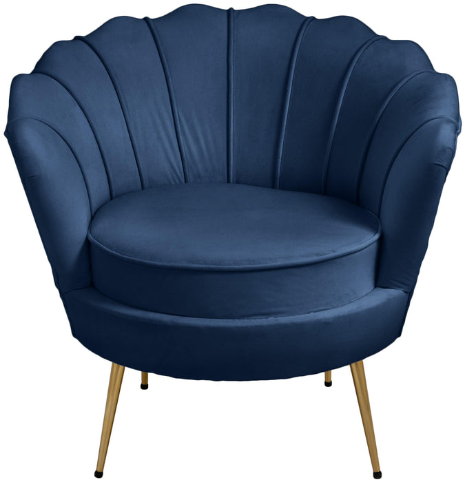 Gardenia Navy Velvet Chair