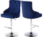 Claude Navy Velvet Adjustable Stool image