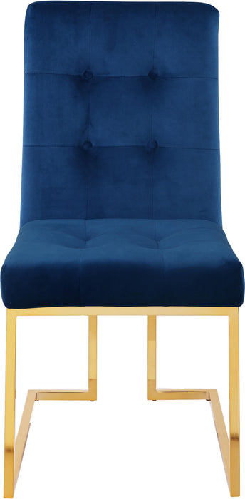 Pierre Navy Velvet Dining Chair