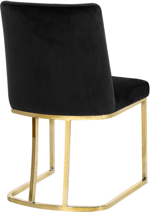 Heidi Black Velvet Dining Chair