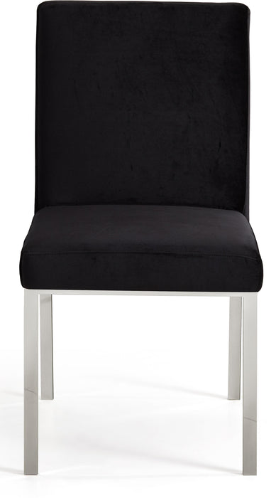 Opal Black Velvet Dining Chair