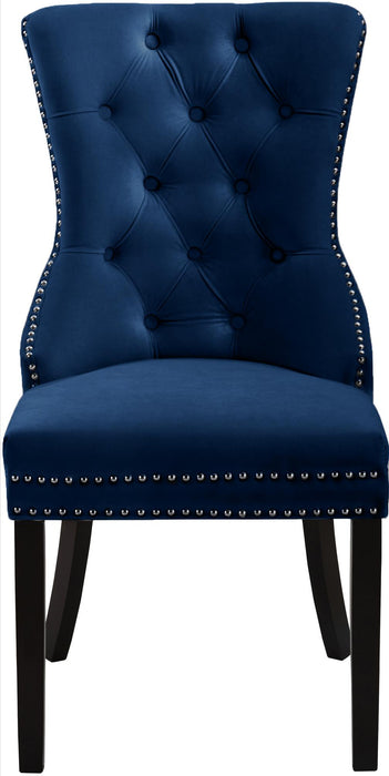 Nikki Navy Velvet Dining Chair