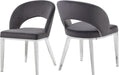 Roberto Grey Velvet Dining Chair image