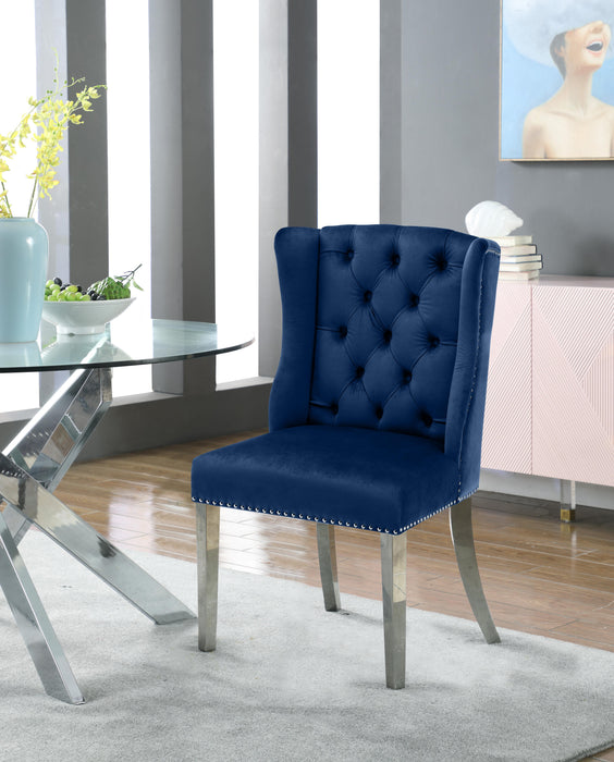 Suri Navy Velvet Dining Chair