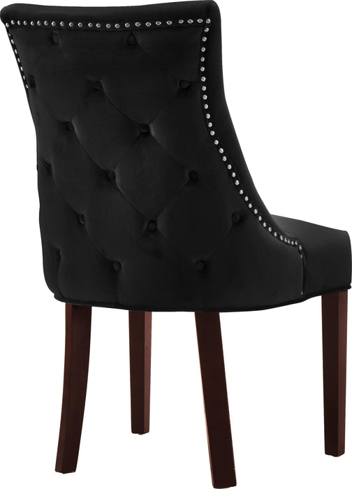 Hannah Black Velvet Dining Chair