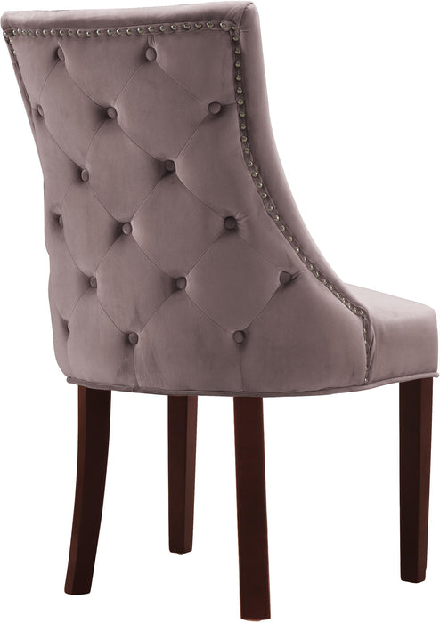 Hannah Pink Velvet Dining Chair