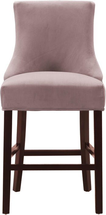 Hannah Pink Velvet Stool