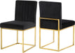 Giselle Black Velvet Dining Chair image