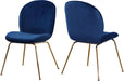 Paris Navy Velvet Dining Chair image