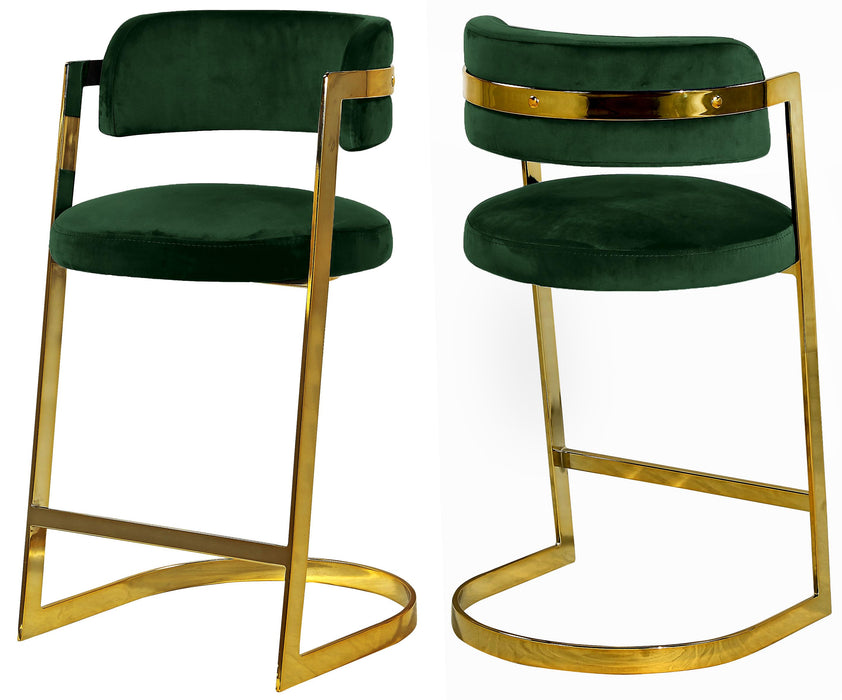 Stephanie Green Velvet Stool image