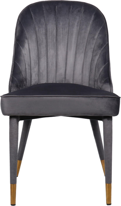 Belle Grey Velvet Dining Chair