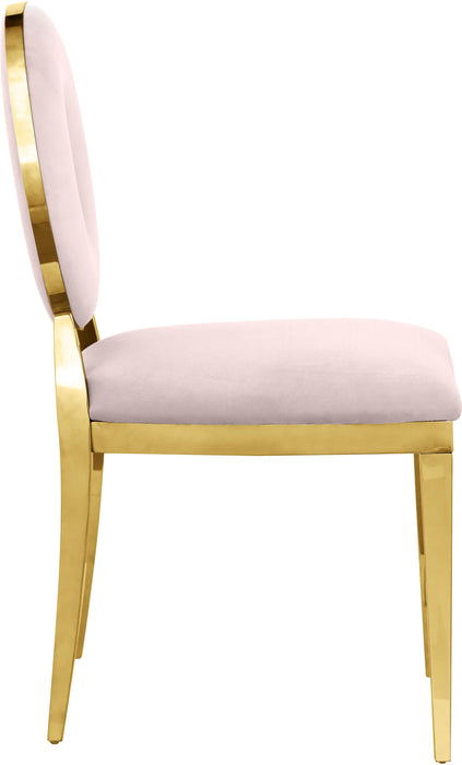 Carousel Pink Velvet Dining Chair