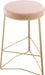 Tres Pink Velvet Counter Stool image