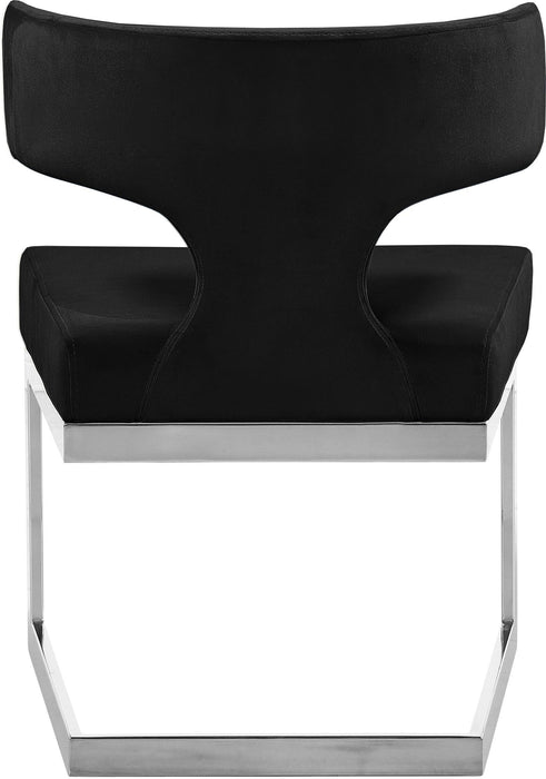 Alexandra Black Velvet Dining Chair