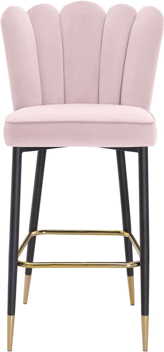 Lily Pink Velvet Stool