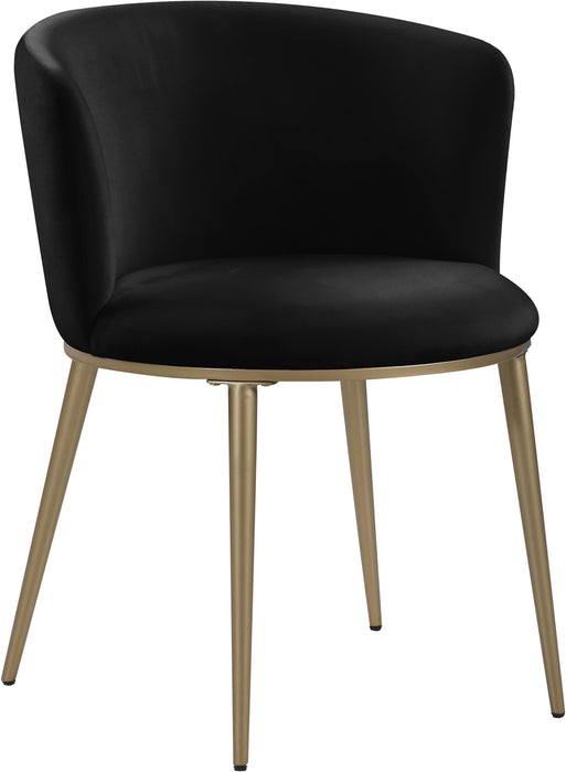 Skylar Black Velvet Dining Chair