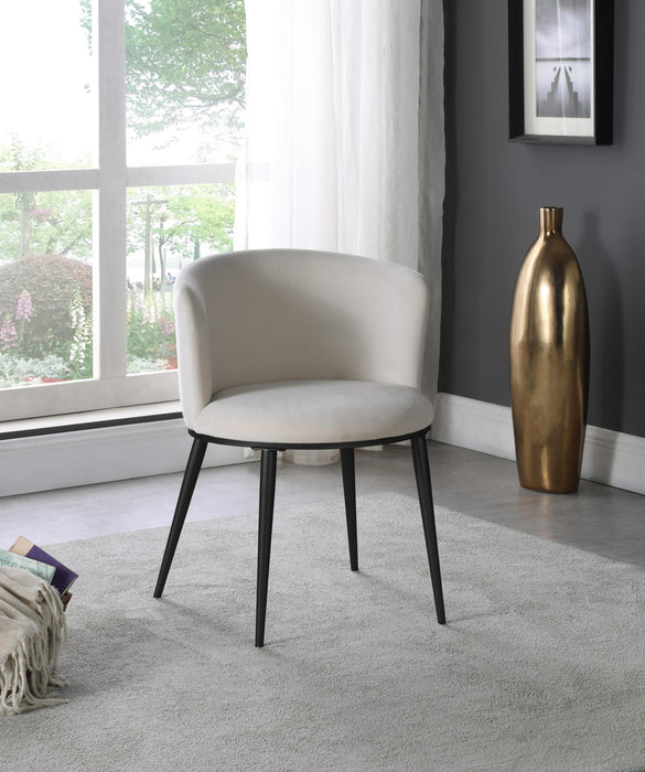 Skylar Cream Velvet Dining Chair