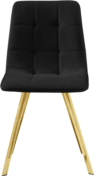 Annie Black Velvet Dining Chair