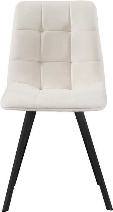 Annie Cream Velvet Dining Chair