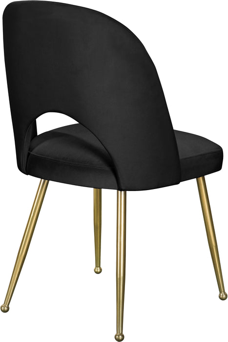 Logan Black Velvet Dining Chair