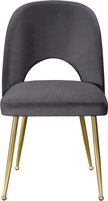 Logan Grey Velvet Dining Chair