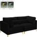 Julia Black Velvet Modular Sofa image