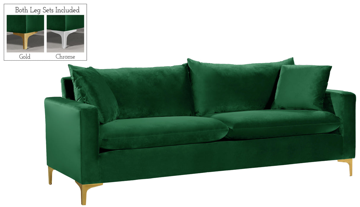 Naomi Green Velvet Sofa image