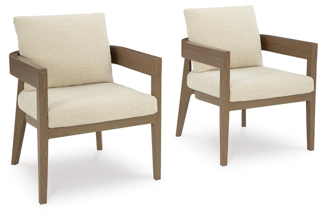 Serene Bay Outdoor Dining Arm Chair with Cushion (Set of 2) image