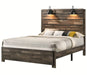 Crown Mark Furniture Carter Queen Platform Bed in Brown image