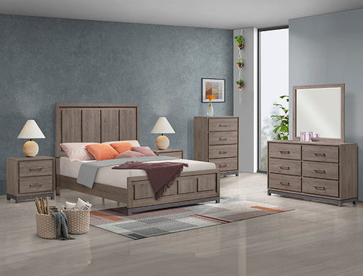 Crown Mark Furniture River 2 Drawer Nightstand in Brown image