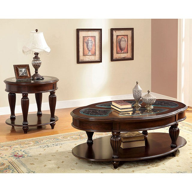 Centinel Dark Cherry End Table