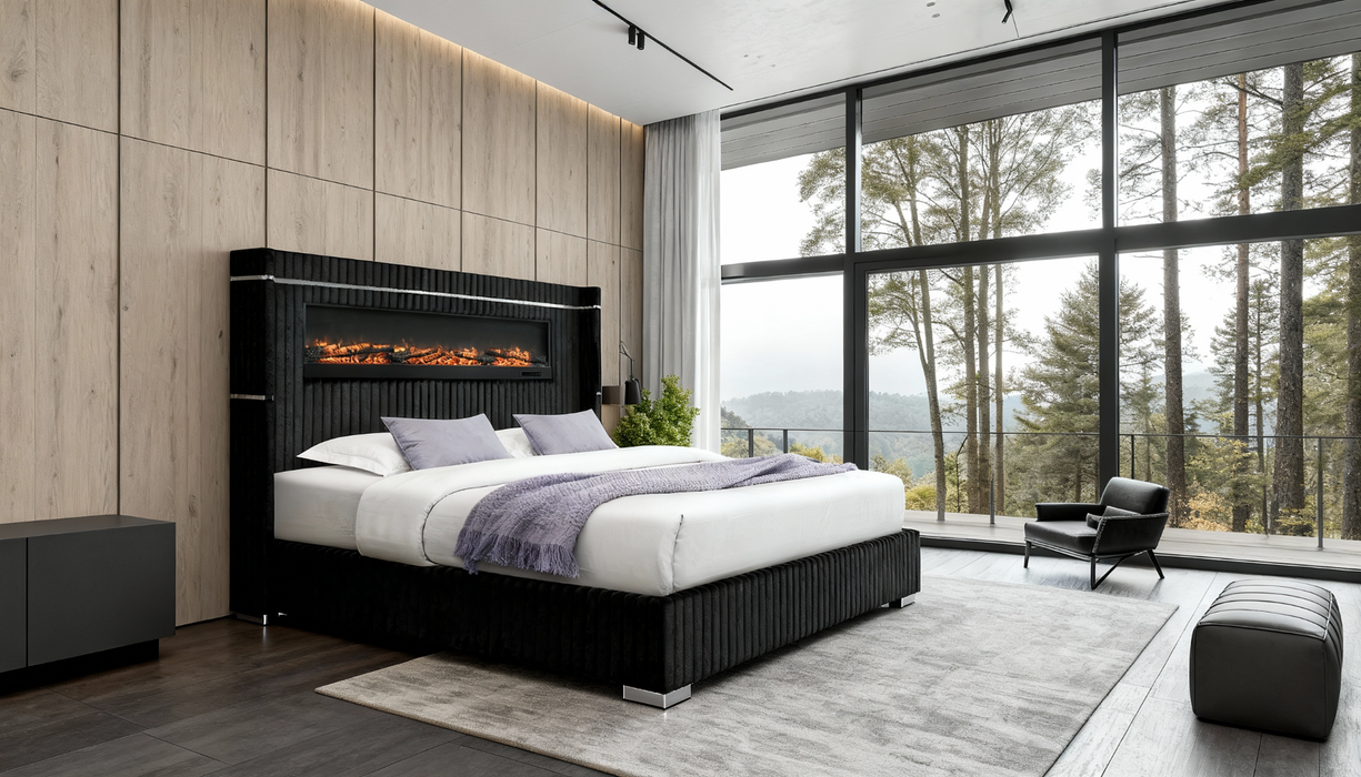 2215 BLACK KING BED