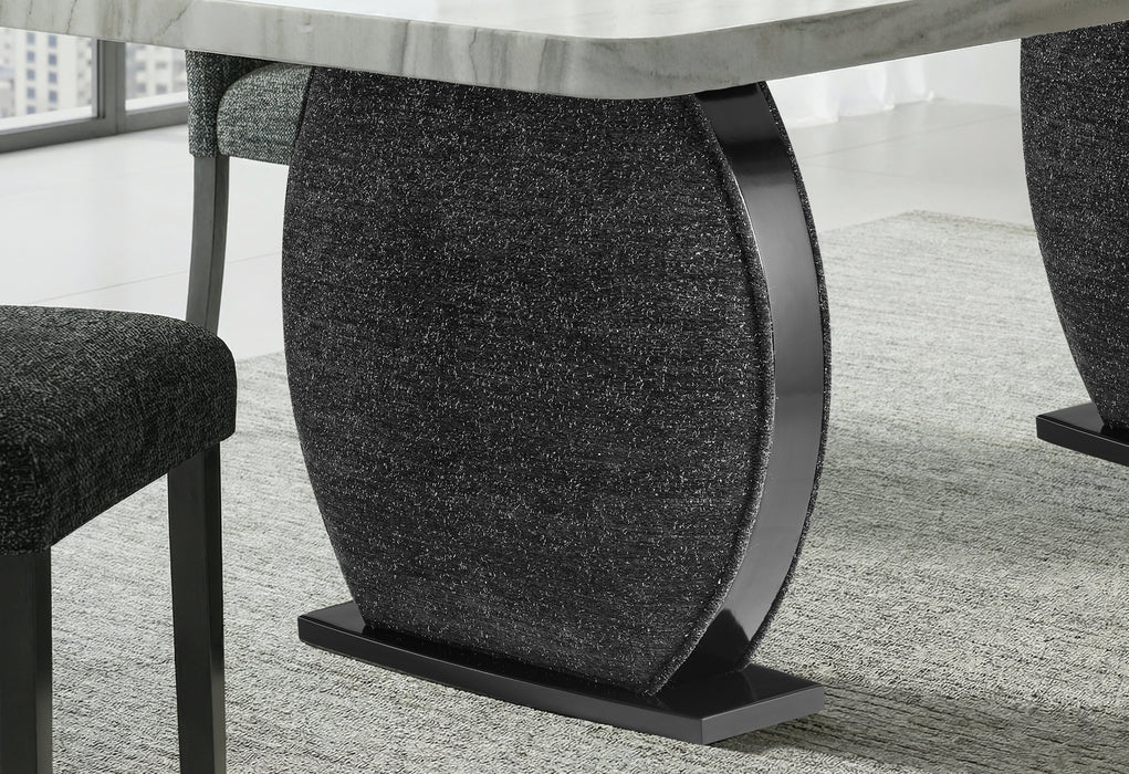 D2502 DINING TABLE AND 4 DINING CHAIRS