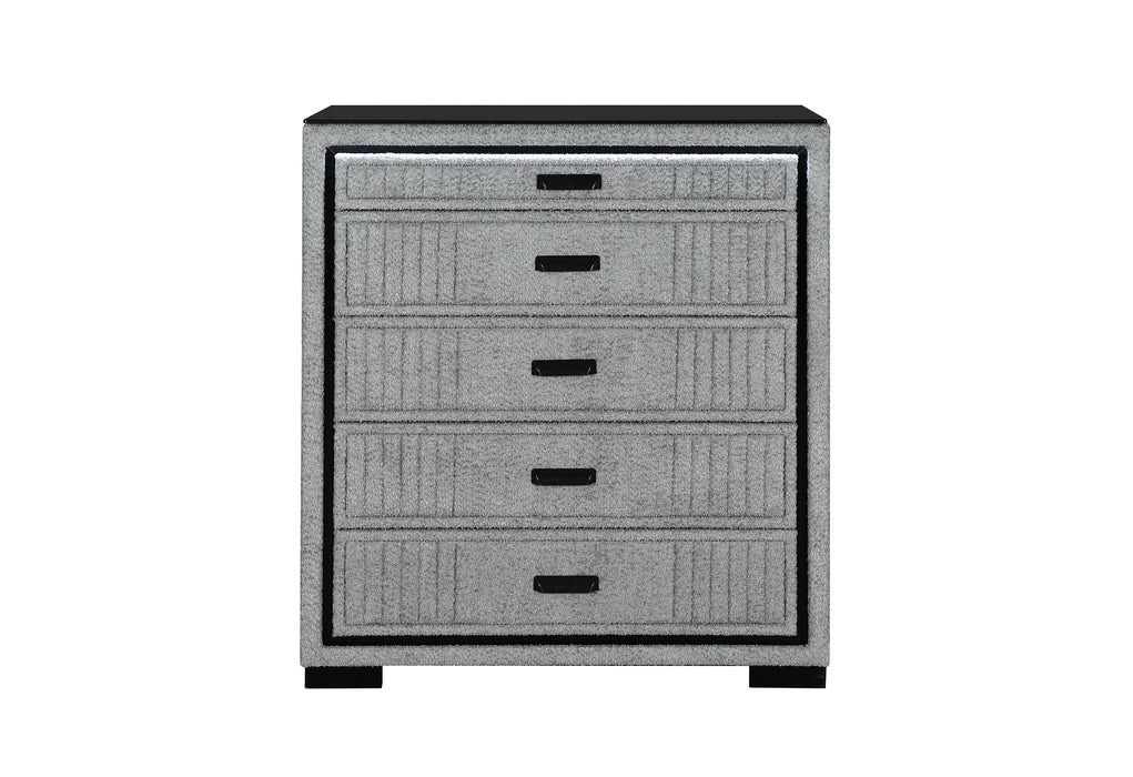 ISABELLA GREY CHEST WITH LED