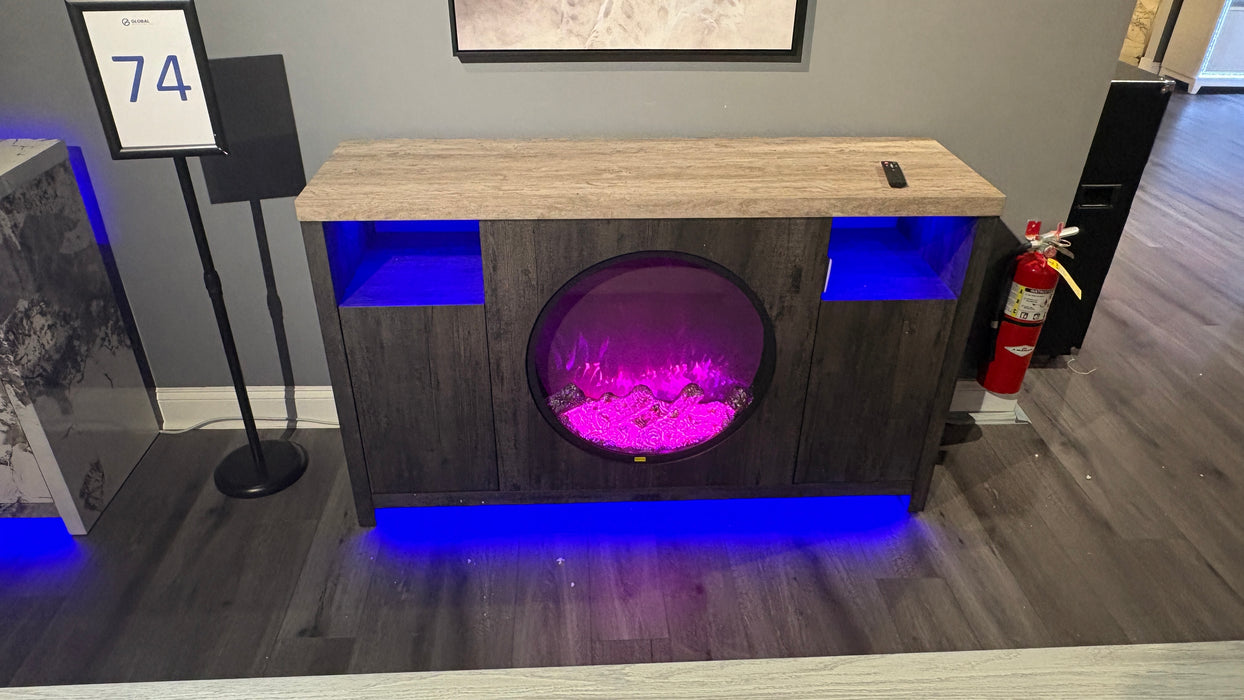 ALORA MARBLE 70" ENTERTAINMENT UNIT WITH SPEAKERS AND LED