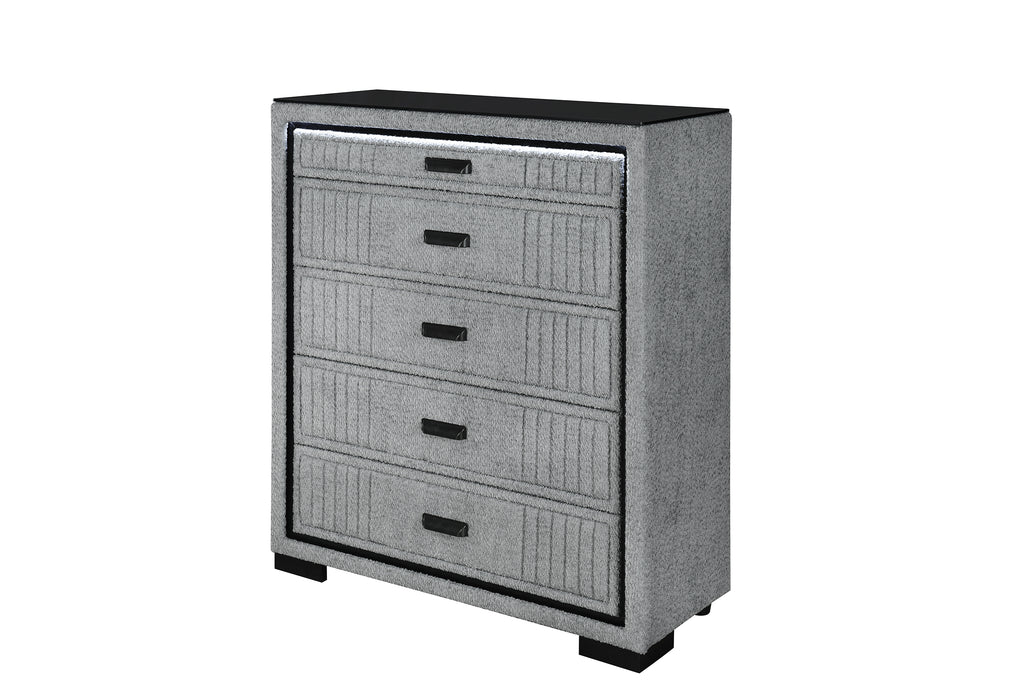 ISABELLA GREY CHEST WITH LED