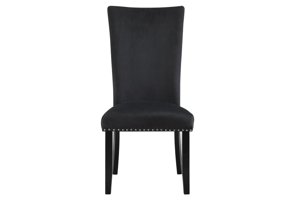 D02 DINING TABLE + 8 D03 BLACK DINING CHAIRS