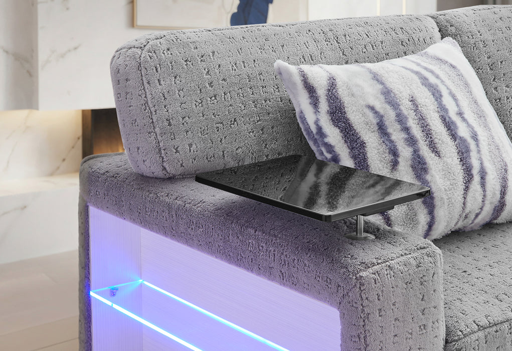 U0214 GREY SOFA BED