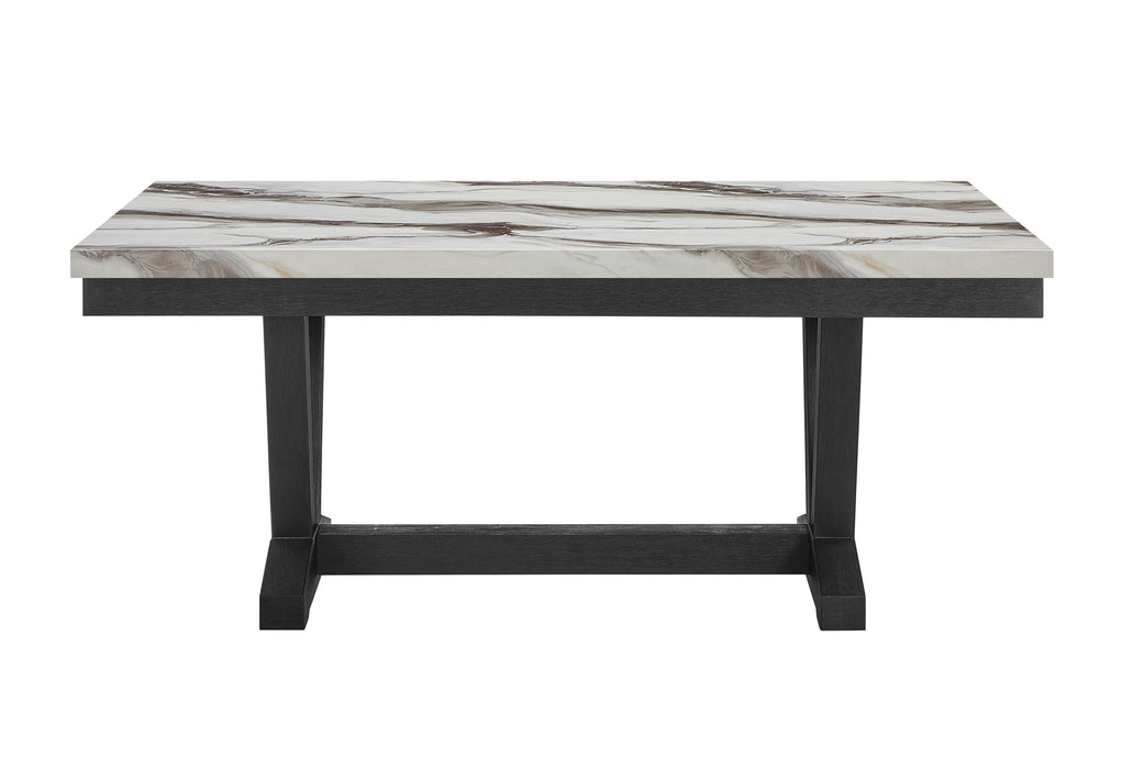D1319 BLACK/WHITE DINING TABLE