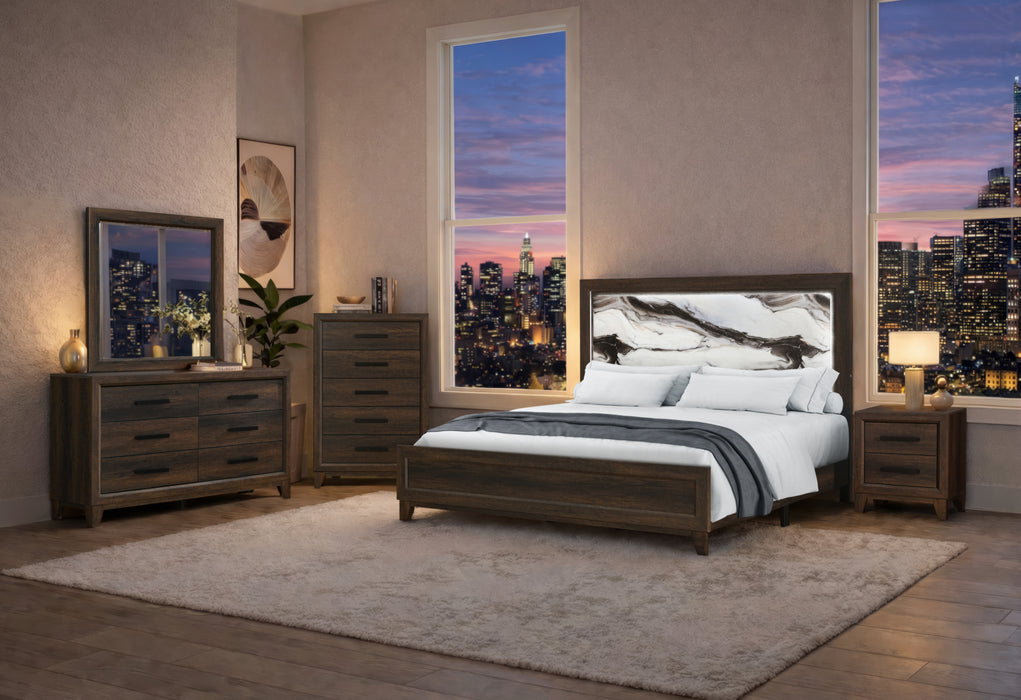 HARMONY BROWN FULL BED GROUP