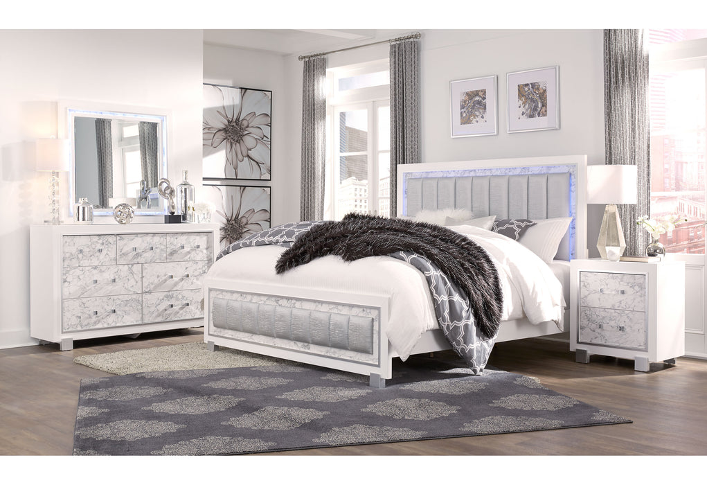 SANTORINI WHITE NIGHTSTAND