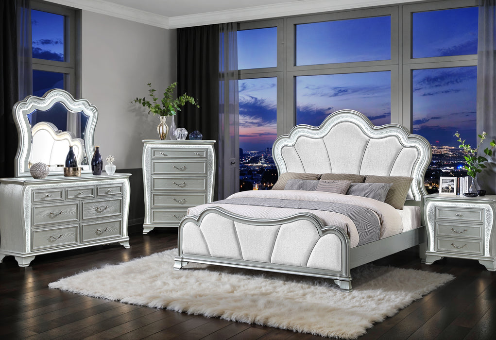 ARIA SILVER MIRROR WITH LED